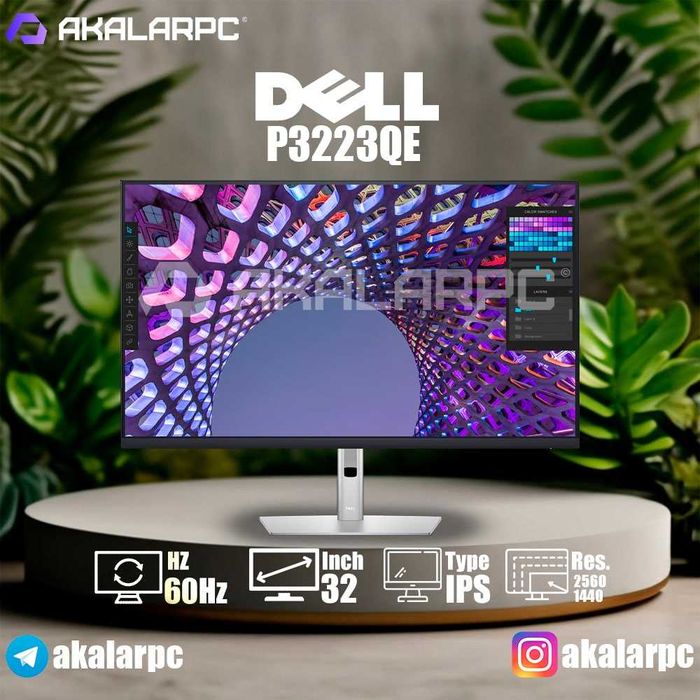 32-дюймовый профессиональный монитор Dell P3223QE 4K 75Hz