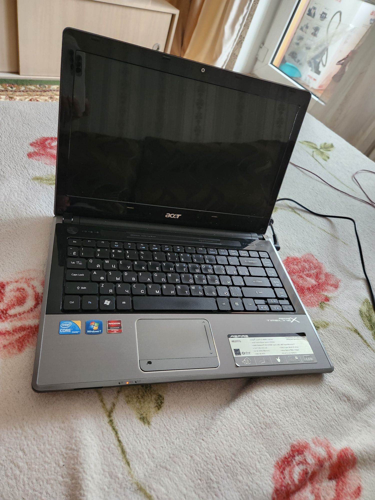 Ноутбук Acer Aspire 4820TG