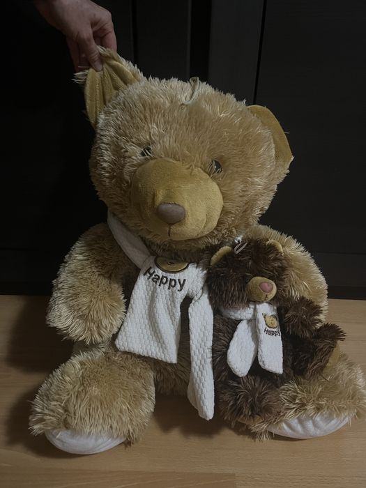 Нови плюшени играчки мечки 60 см и 50 см