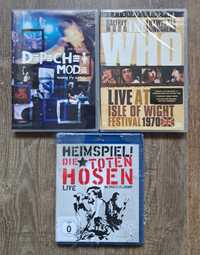 Lot 2 DVD + 1 Blu Ray live: Depeche Mode, The Who, Die Toten Hosen