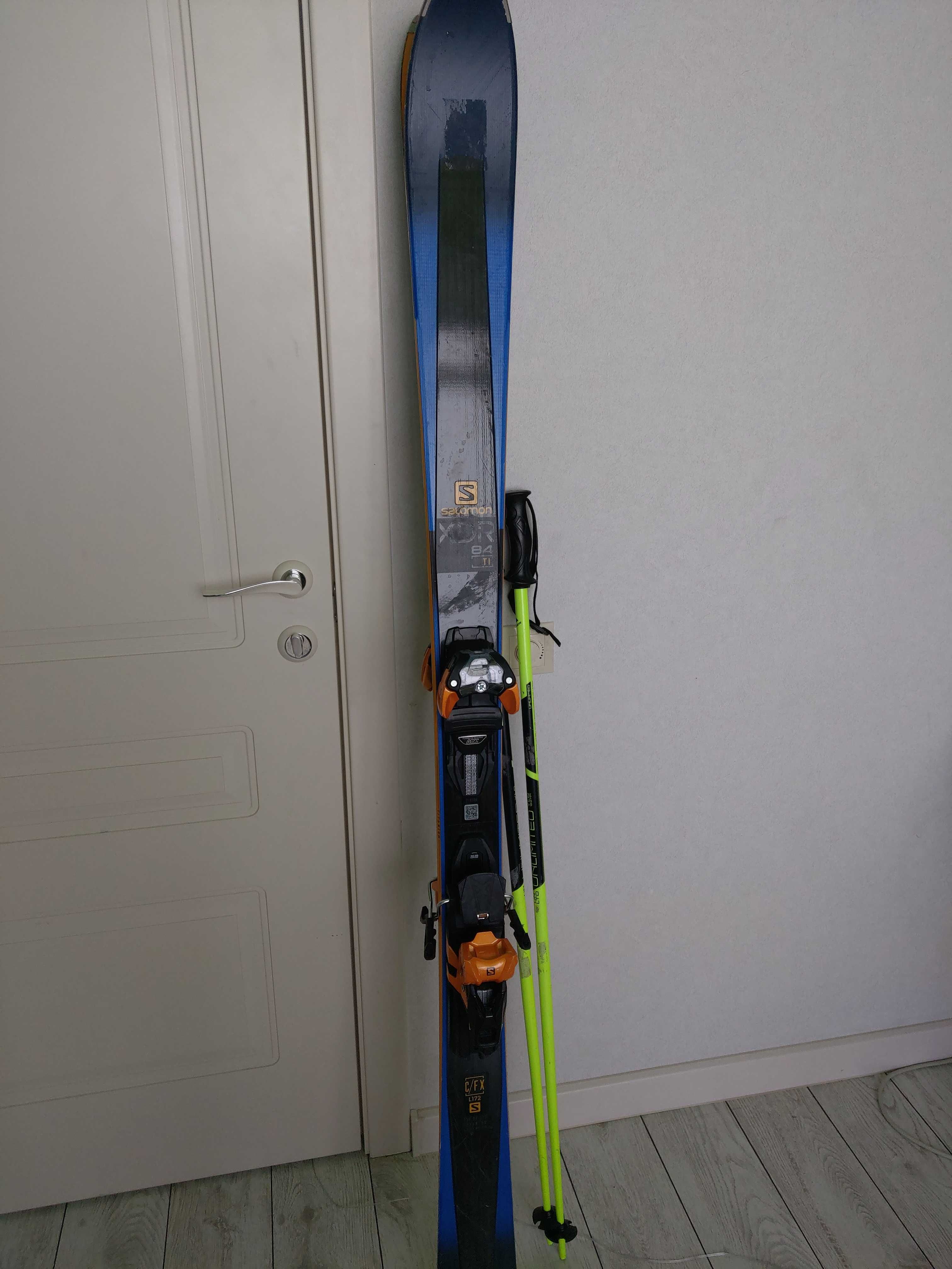 Срочно продам лыжи Solomon XDR 84 T1 и Сноуборд K2 Vandal