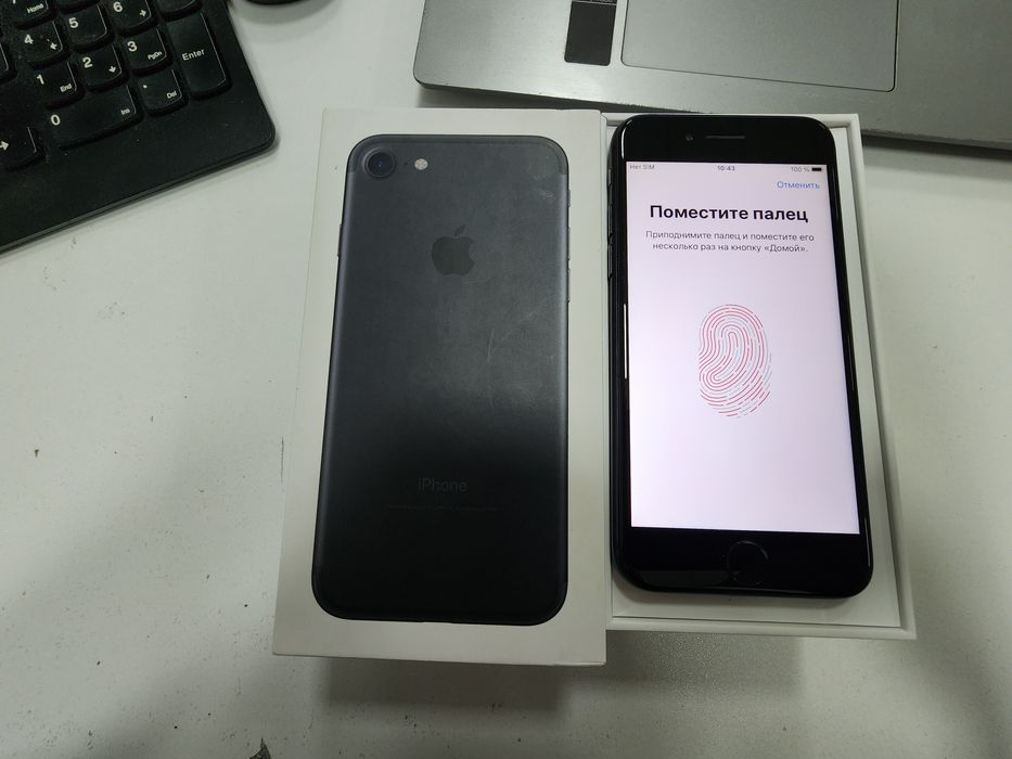 Iphone 7 LL/A Matte Black 128GB Batareka 100% Ideal Karobka DK bor