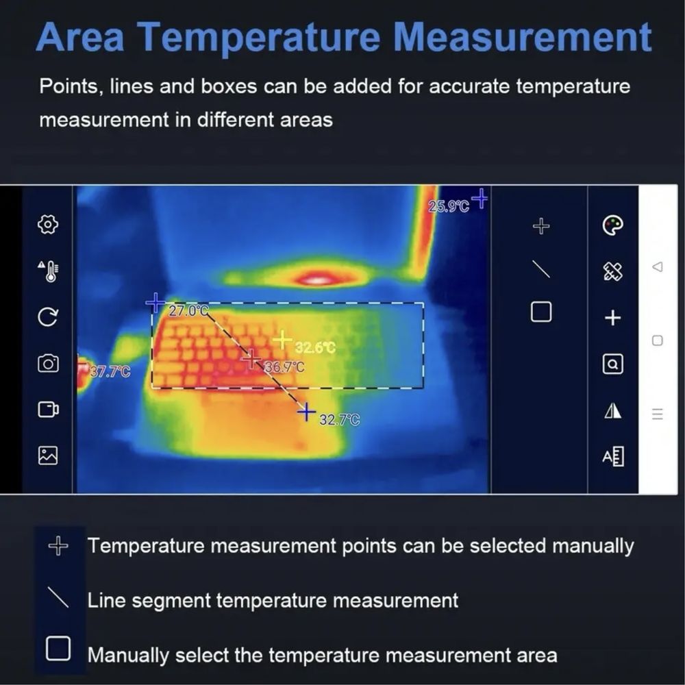 Camera termala thermal cam pentru telefon rezolutie inalta 256 × 192