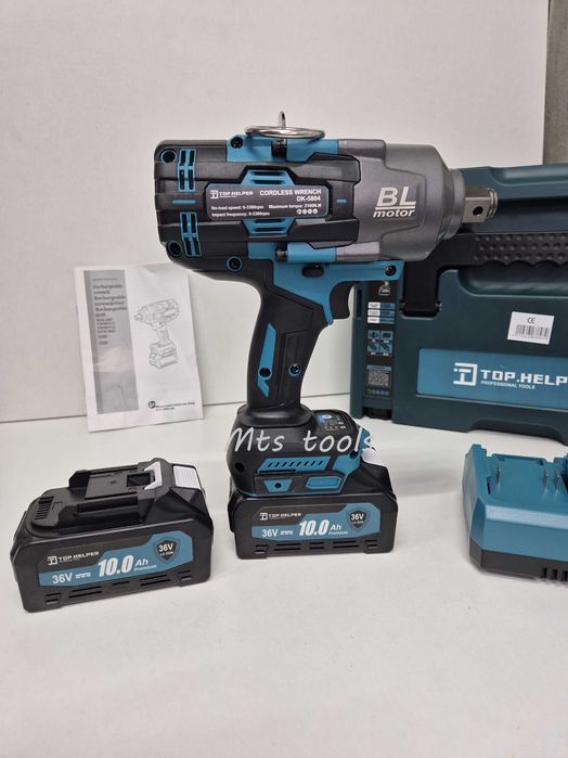 Pistol de impact 3/4" TOP HELPER DK-5804 2100Nm 2 acumulatori