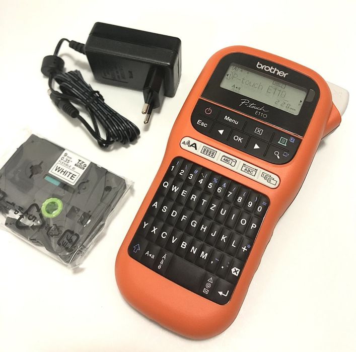Brother P-touch E110VP етикетен принтер с клавиатура QWERTY, Германия