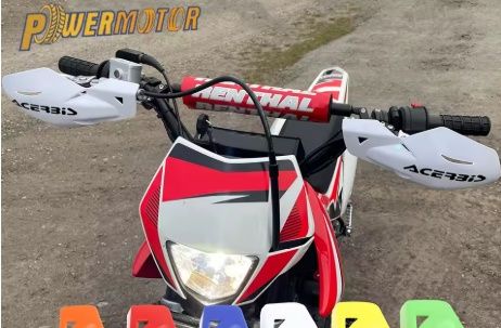 Handguards motocicleta cross alb