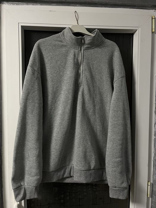 Bluză cu guler gri bărbați