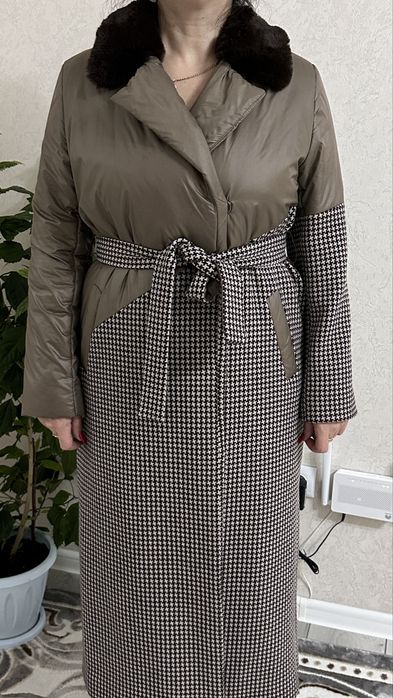 Пальто комбинированное, Осень -Весна