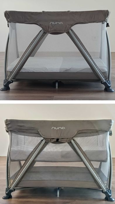 Patut Nuna Sena Sand cu masuta de infasat, saltea cocos si pilota