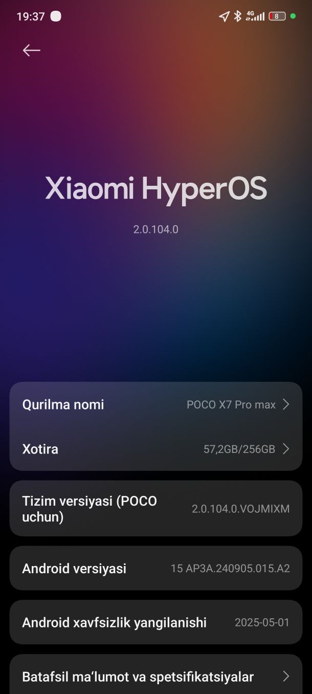 POCO X7 PRO 24 256