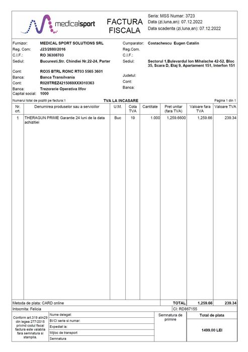 Vand Theragun Prime (Cutie + toate accesoriile) - Stare excelenta