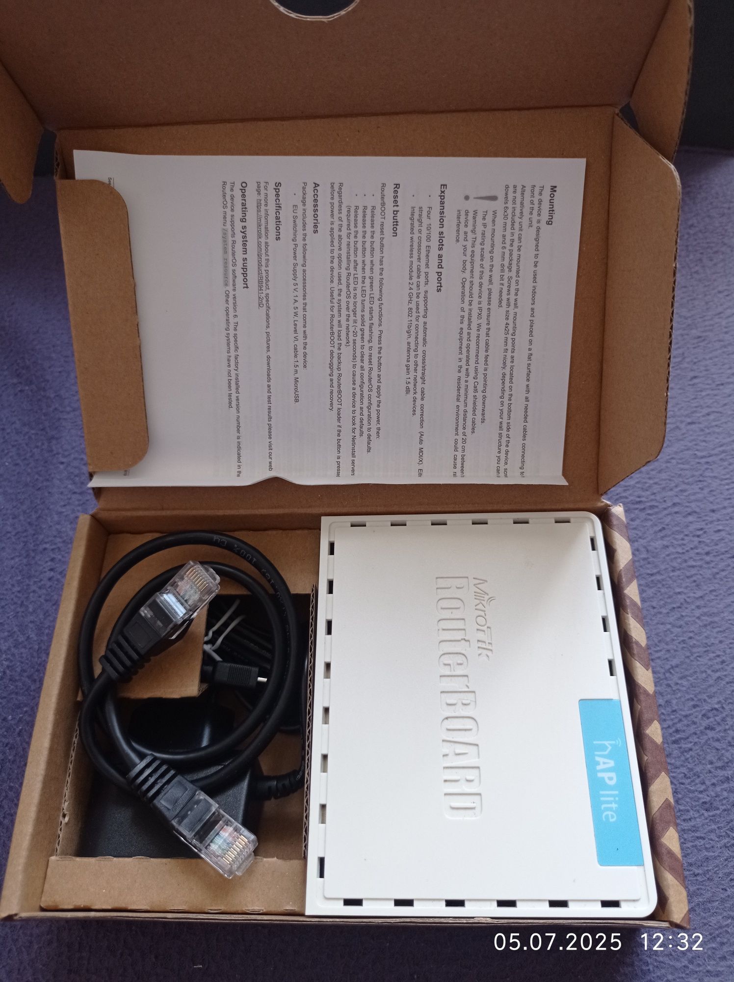 Маршрутизатор (роутер) MikroTik hAP lite и hAP AC lite TC