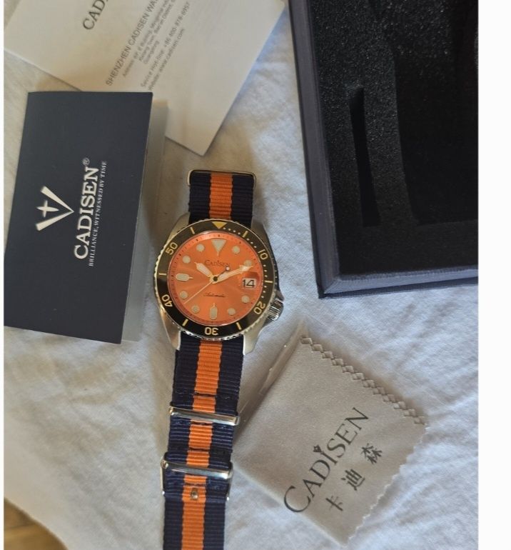 Seiko diver 200 m nh35a super lume bgw9/skx 007 и 009 homage/ Cadisen