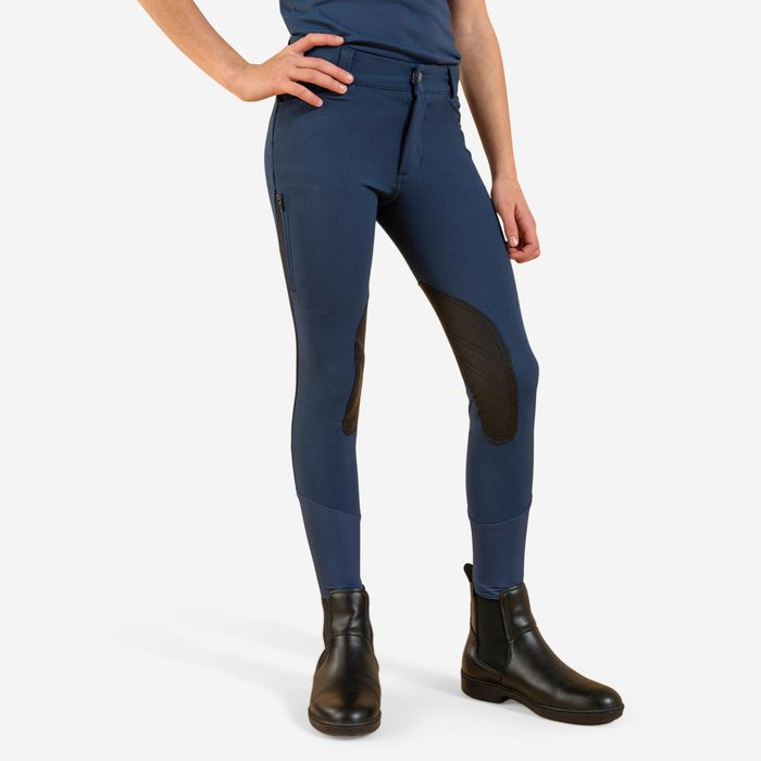 Pantalon 500 Echitație Mesh Bazon aderent - produs resigilat Decathlon