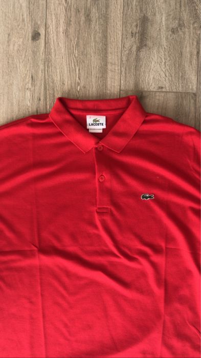 Tricou Rosu Lacoste Polo