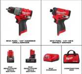 Set Milwaukee M12 FID2 / FPD2