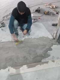 Стяшка шлифовка заливка бетона