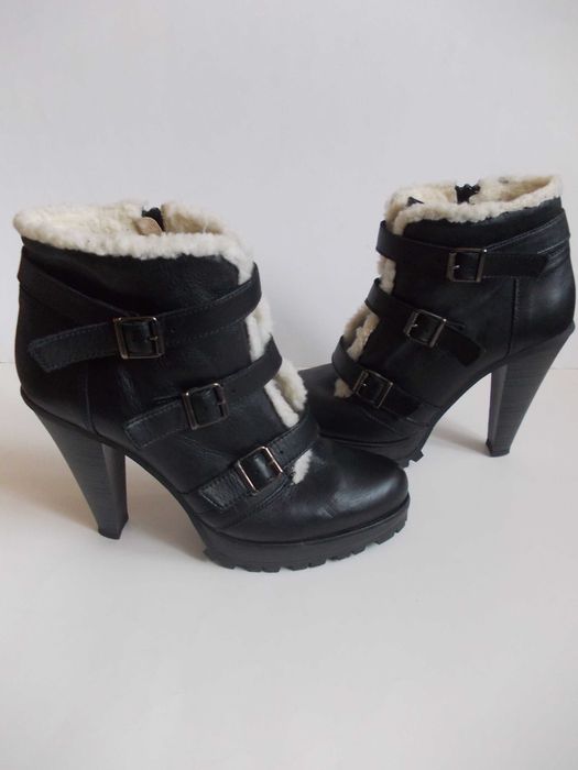 Зимни кожени боти  № 39