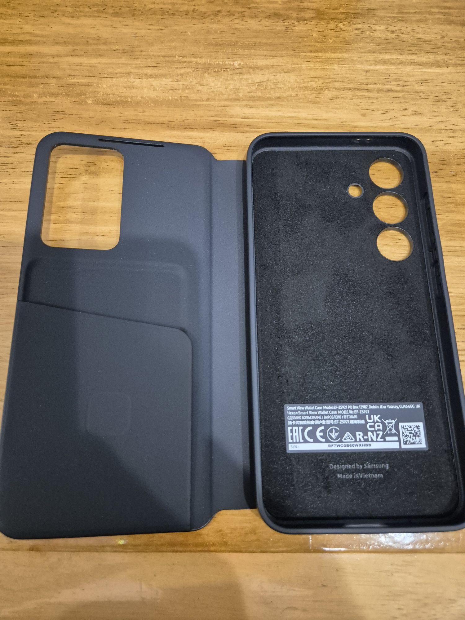 Smart view wallet case samsung S24 (Черен)