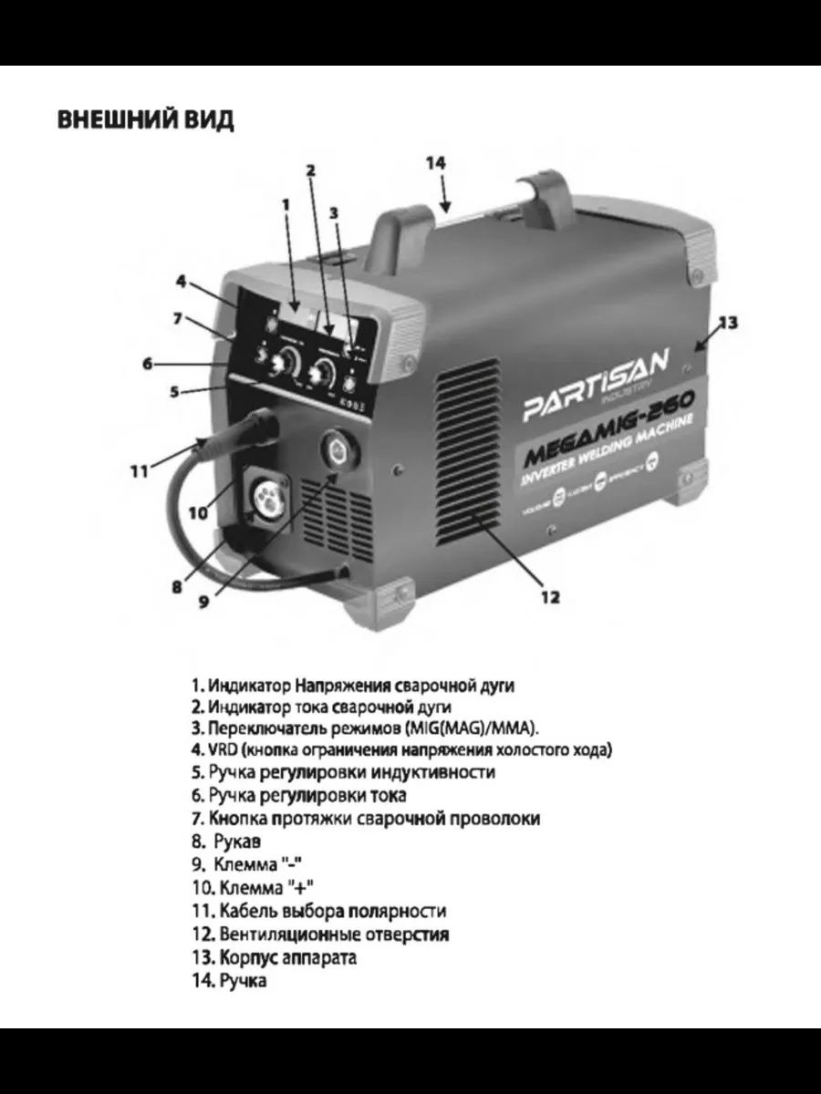 Patison  mig/mag сварка гаранти 2 года