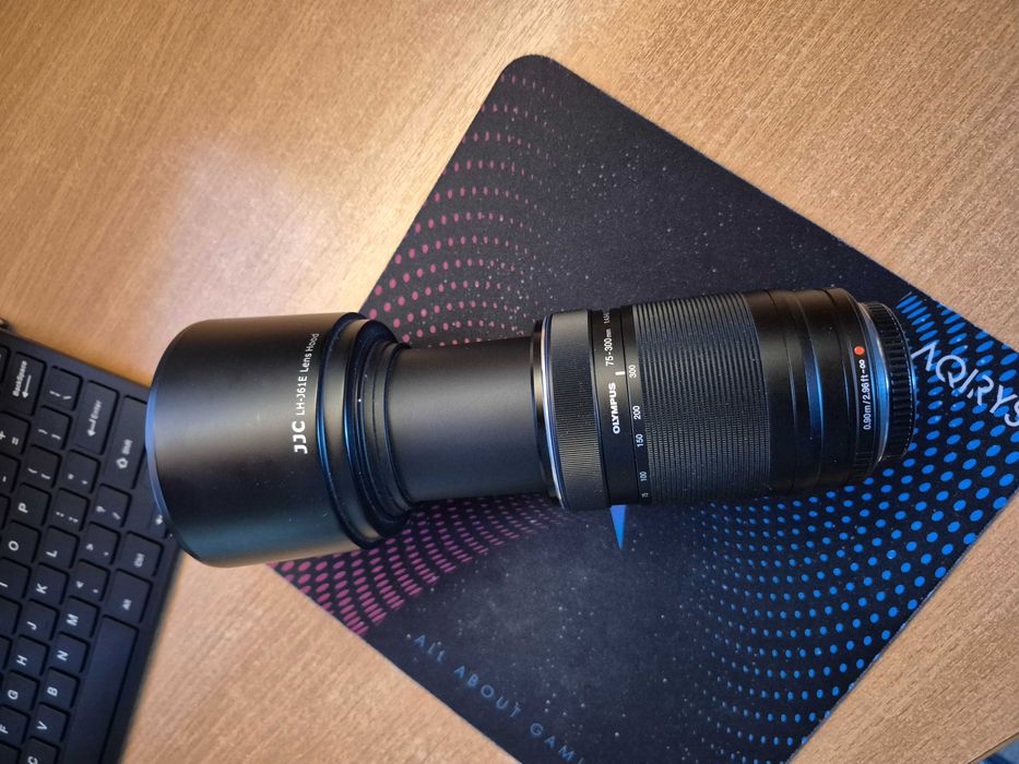 Obiective, montura MFT, micro Olympus 45 mm, 75-300 mm, Samyang 7,5 mm