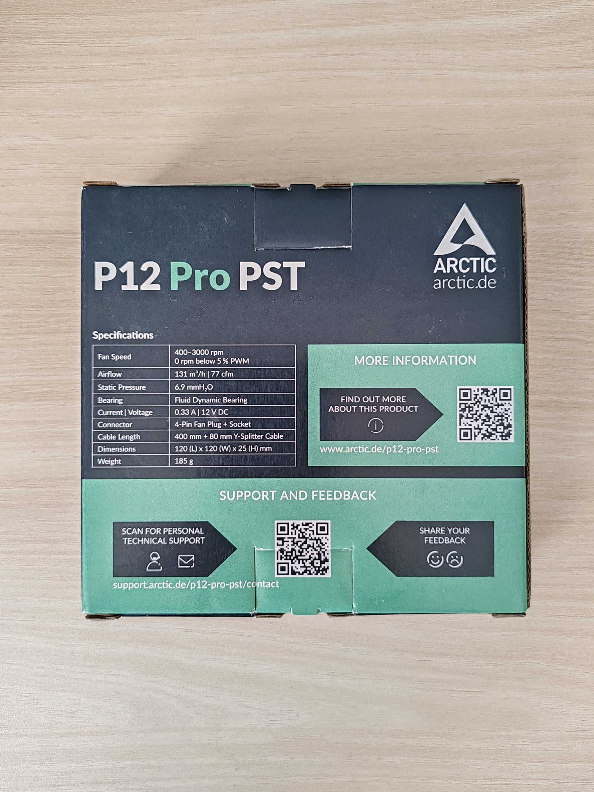 Вентилатор ARCTIC P12 Pro PST White - 120mm PWM