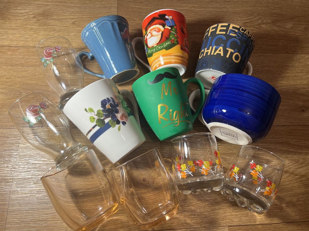Кружки стаканы бокалы