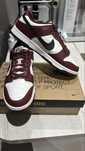 Nike dunk low-тъмночервено и бяло