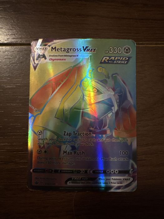 Card metagross Vmax rapid strike shiny