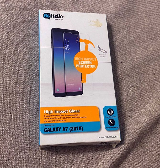 Folie sticlă securizată BeHello High Impact Glass Galaxy A7 (2018)