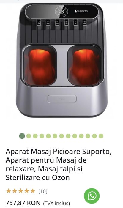 Aparat de masaj pentru picioare Suporto