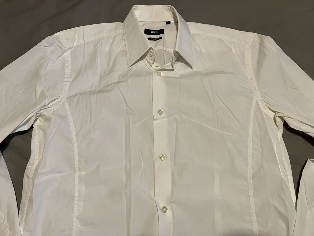 Hugo Boss ризи мъжки Бяла и черна
