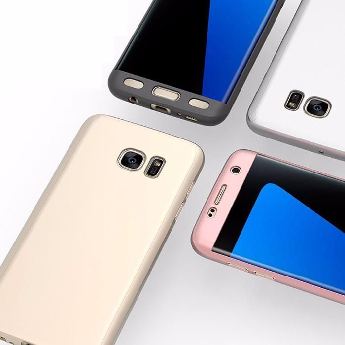 Защита на 360 градуса мат калъф кейс за Samsung Galaxy S7, S7 Edge
