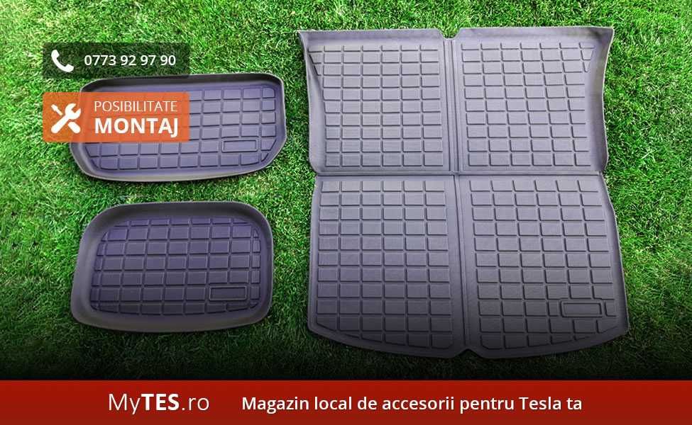 Set complet covorase cauciucate pentru portbagaje Tesla Model 3 / Y