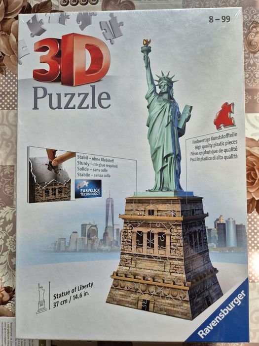 3D Пъзел Ravensburger от 118 части - Статуята на Свободата