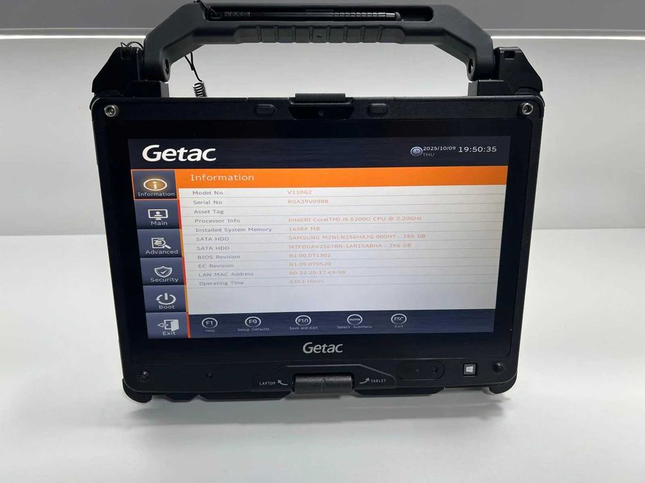 Laptop SH GETAC Fully Rugged i5-5200U 2xSSD M2 256gb 16GB Ram Touch