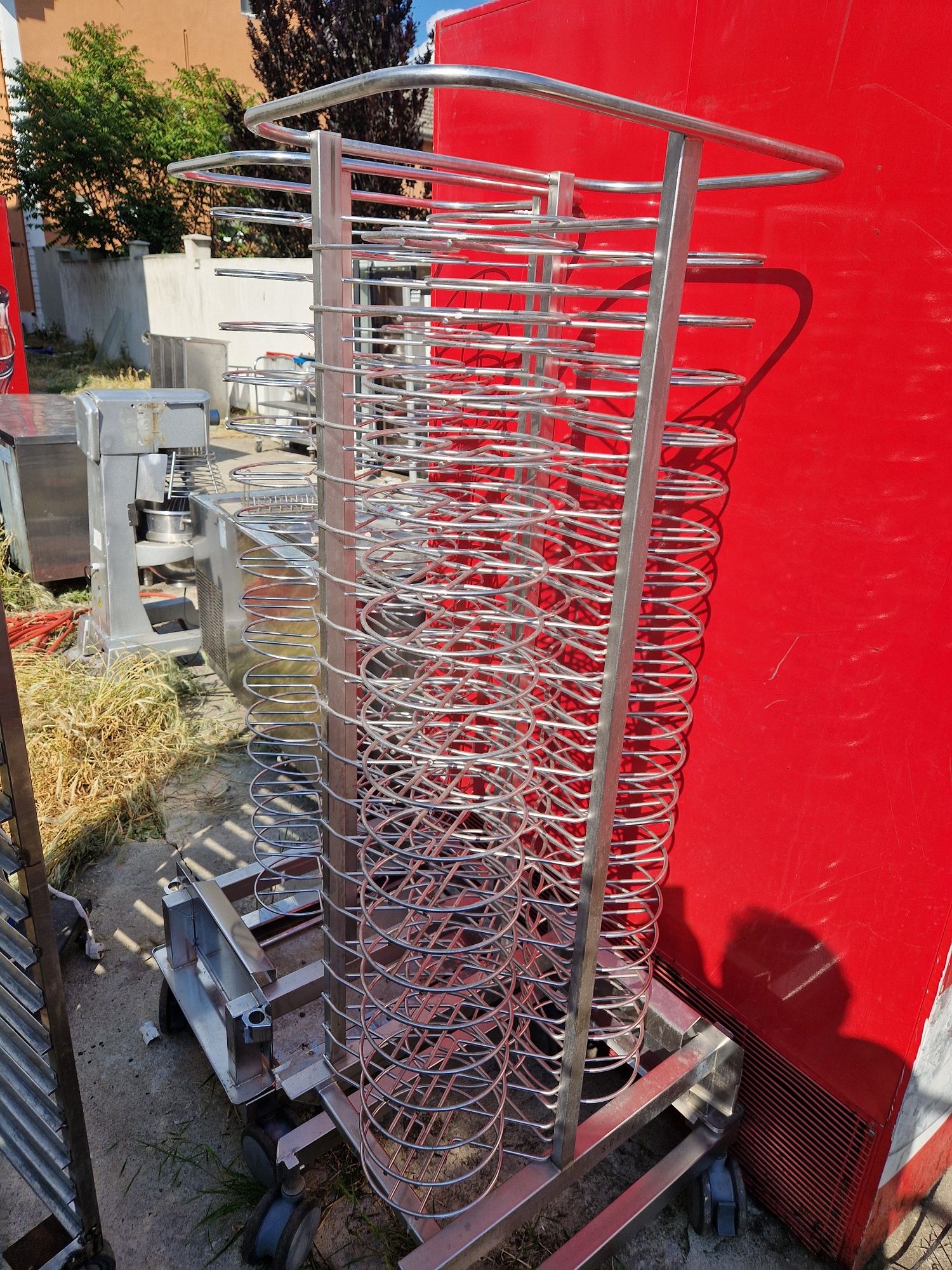 Carucior farfurii la cald, carucior tavi cuptor convectie