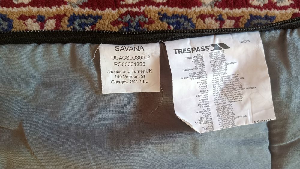 Sac de dormit Trespass Savana, pentru copii, Dotty print, 150x60cm