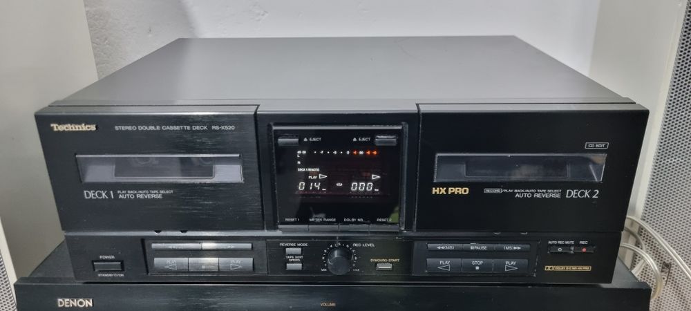 Dublu deck si cd player Technics, dimensiune mai mica