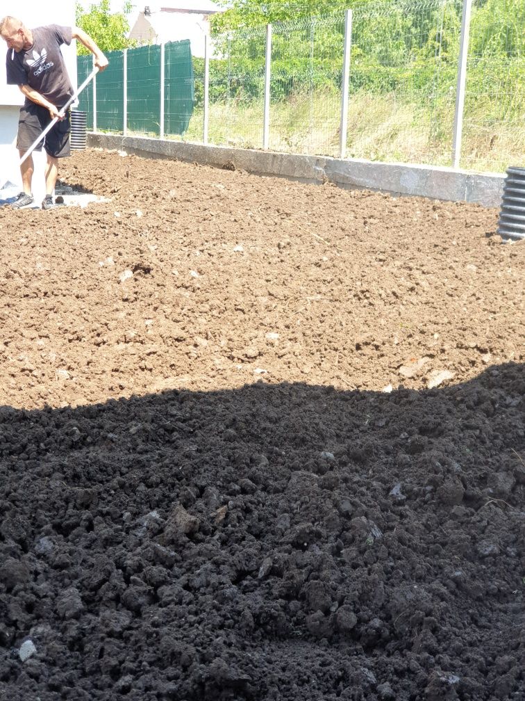 Nivelare indreptare Teren Bobcat Miniexcavator Compactor