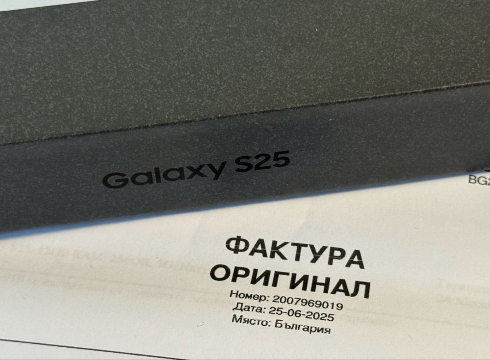 КАТО НОВ 256GB Samsung S25 EMAG Гаранция до 2027 г. Navy