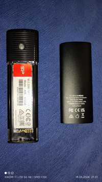 Rack extern USB C Orico + SSD Silicon Power A55 512GB M.2 SATA