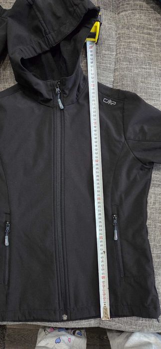 Ветро и влагоустойчиво яке с качулка CMP, черно, р-р 176