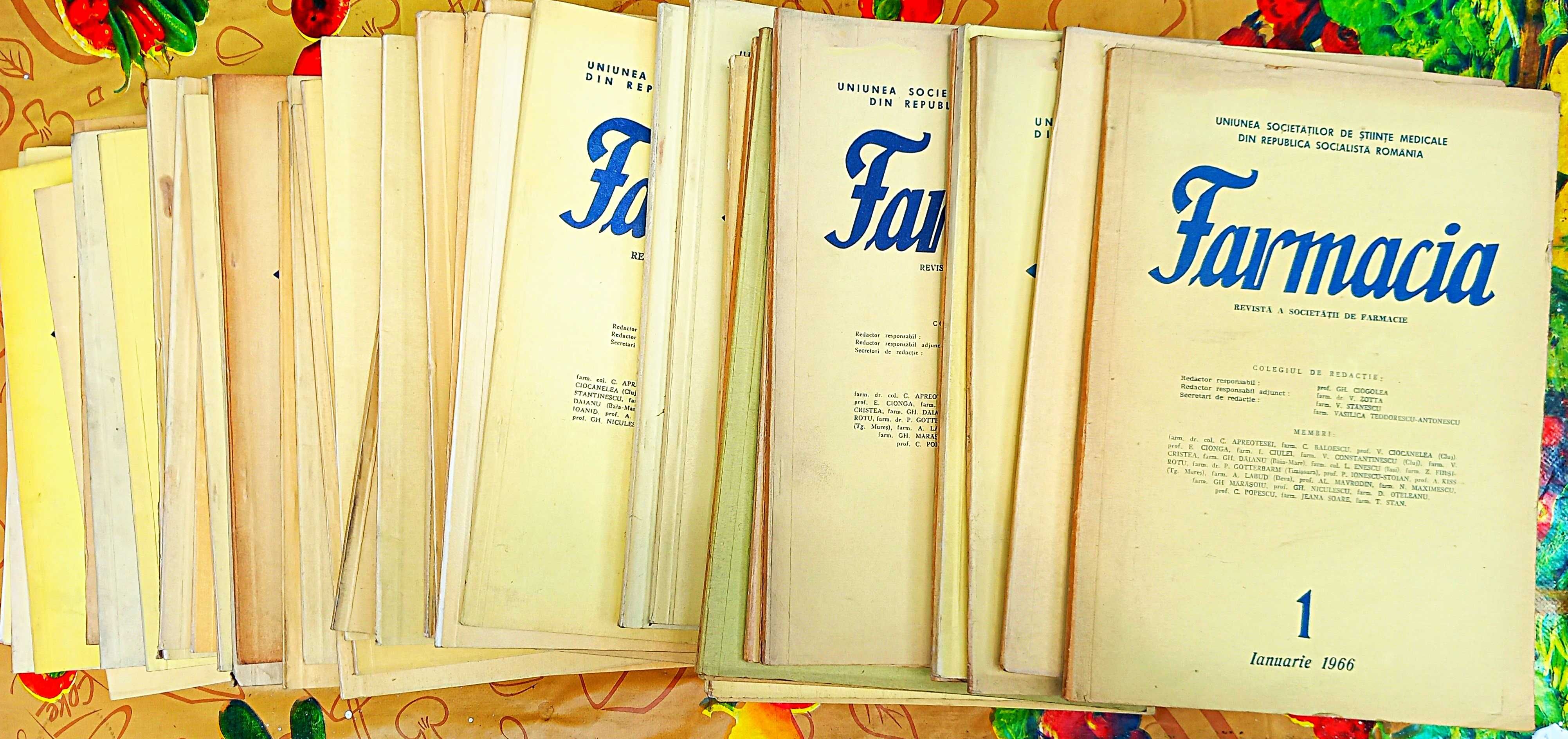 Colecția revistei FARMACIA anii (1966-1977) + bonus