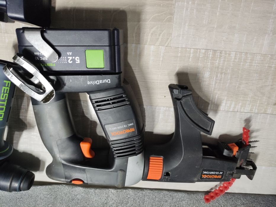Rotopercutor Festool BHC 18 autofiletanta rigips Protool Festool DWC18