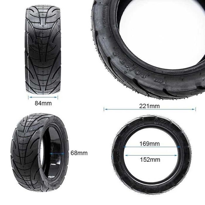 Cauciuc trotineta electrica tubeless 80/65-6