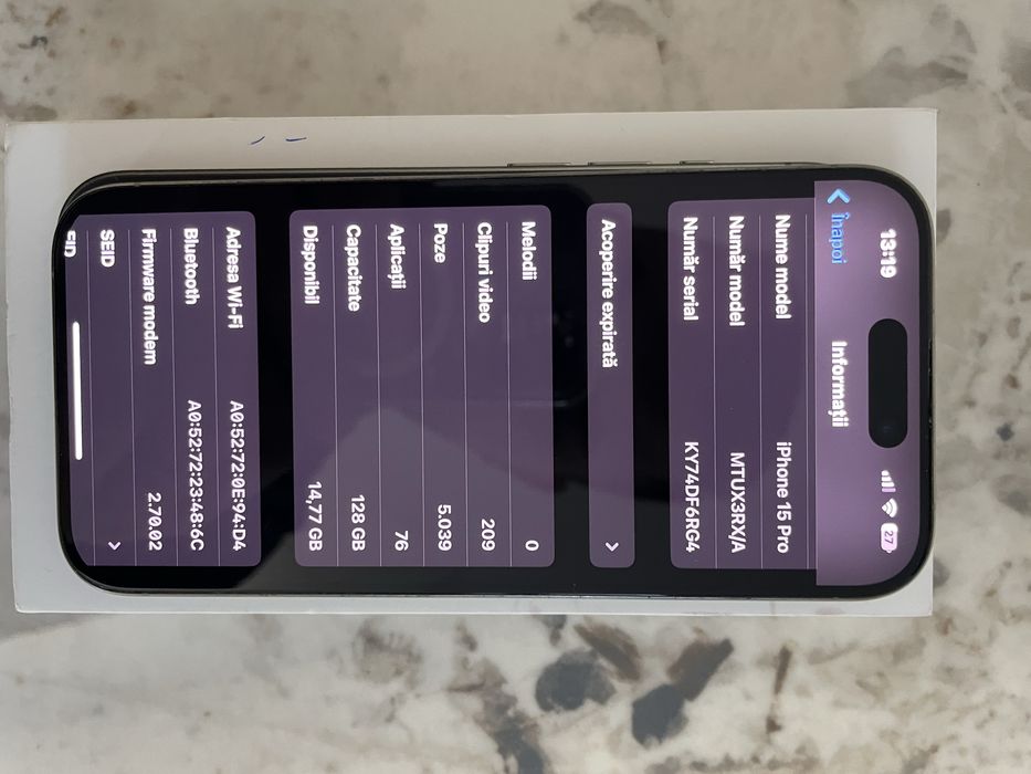 Iphone 15 Pro  Stare Impecabila