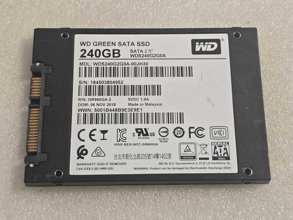 Solid-State Drive (SSD) Western Digital WD Green 2.5 240GB SATA3