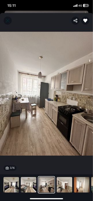 Сдам 3 комн квартиру , район мечети