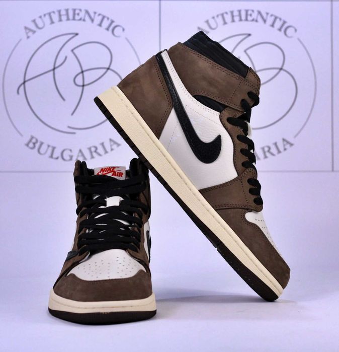 Nike Air Jordan 1 Travis Scott Мъжки Дамски Маратонки